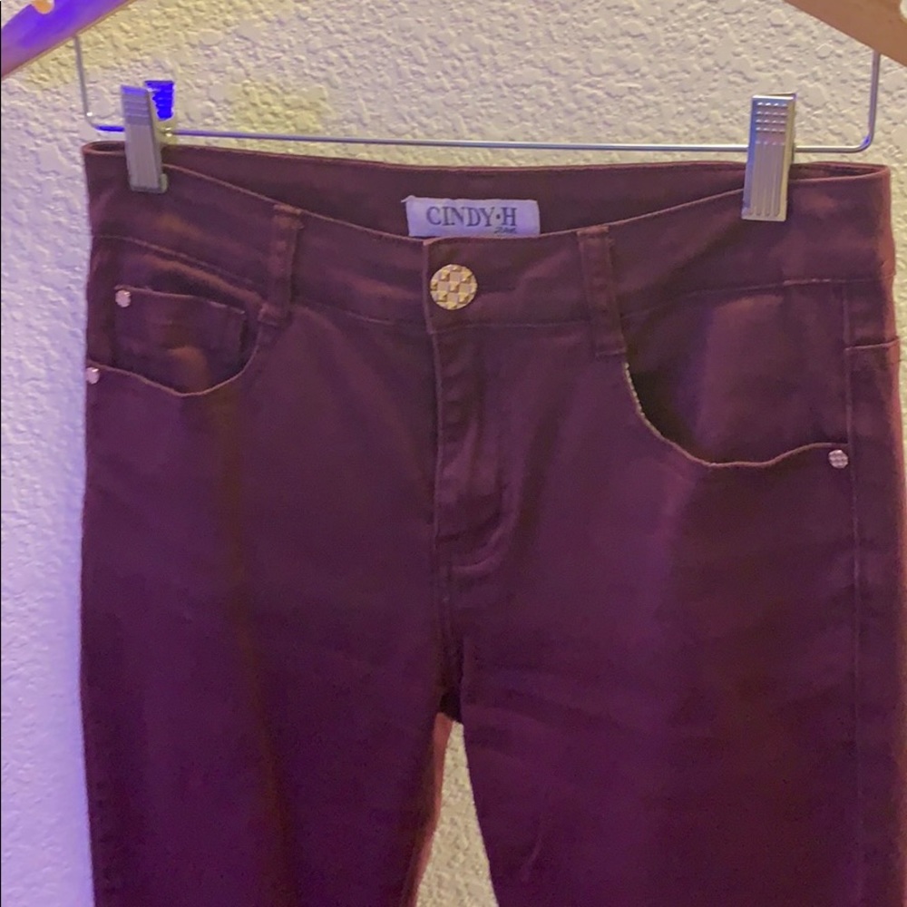 Maroon Jeans from Spain